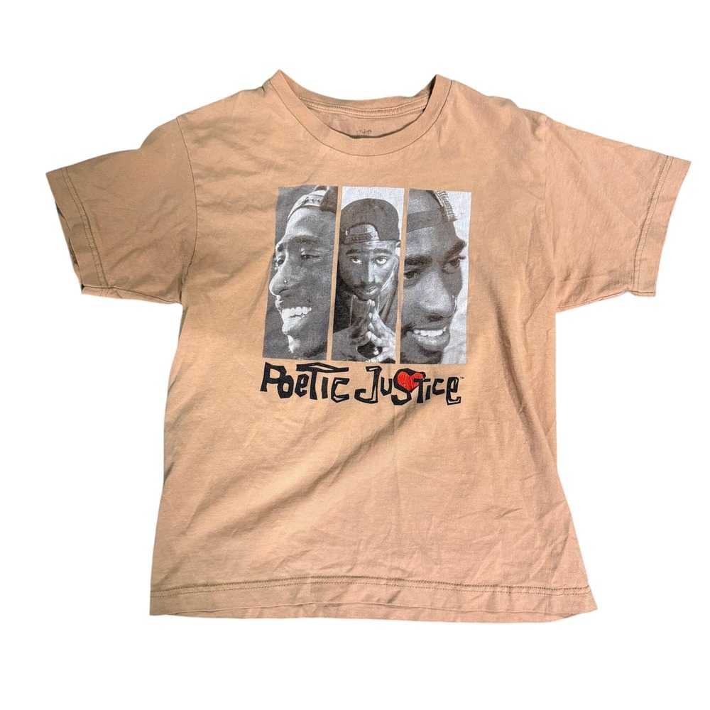 Poetic‎ Justice Women Graphic Large Cropped Tupac Movie Hip Hop 90s Streetwear - Picture 2 of 5